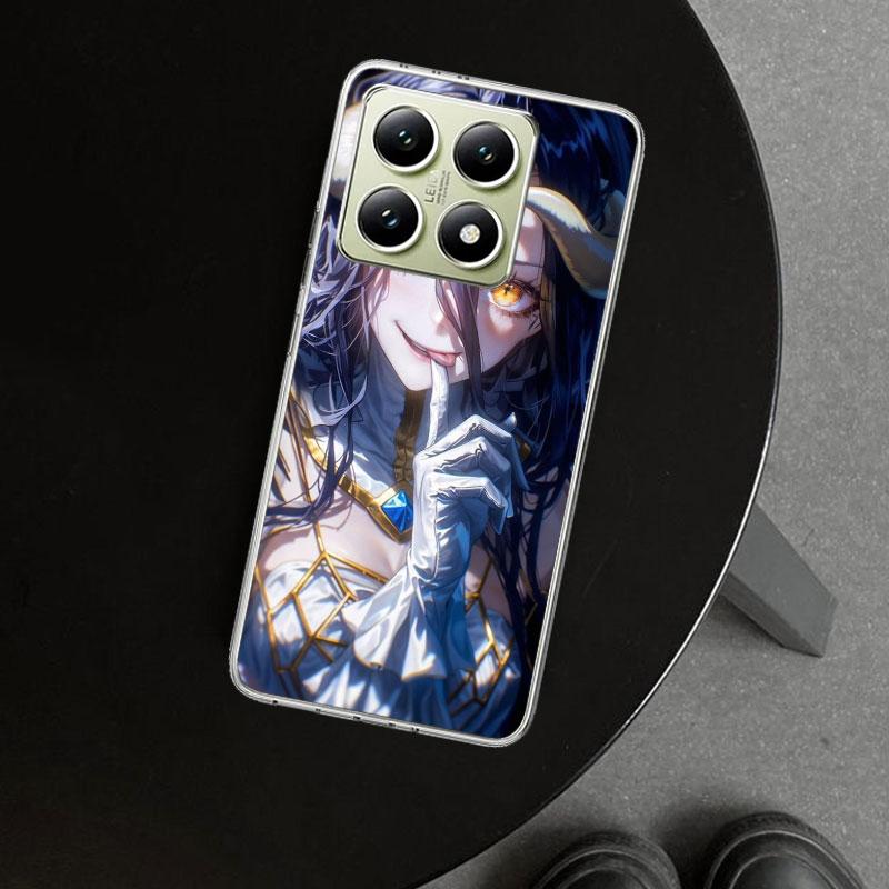 Albedo Overlord Anime Phone Case Cover for Xiaomi Redmi Note 15 14 13 12 11 Pro Plus 14S 12S 11S 11T 11E 10S 10 Customized Funda