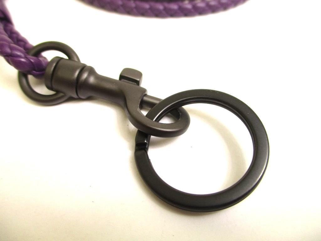 Подлинный ремешок для ожерелья из кожи Intrecciato Purple от BOTTEGA VENETA #a734, восстановленный
