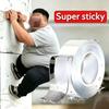 2 Pcs Heavy Duty Transparent PVC Nano Double Sided Adhesive Tape, 2.1 M/82.68 In, Reusable Washable for Home Office Car