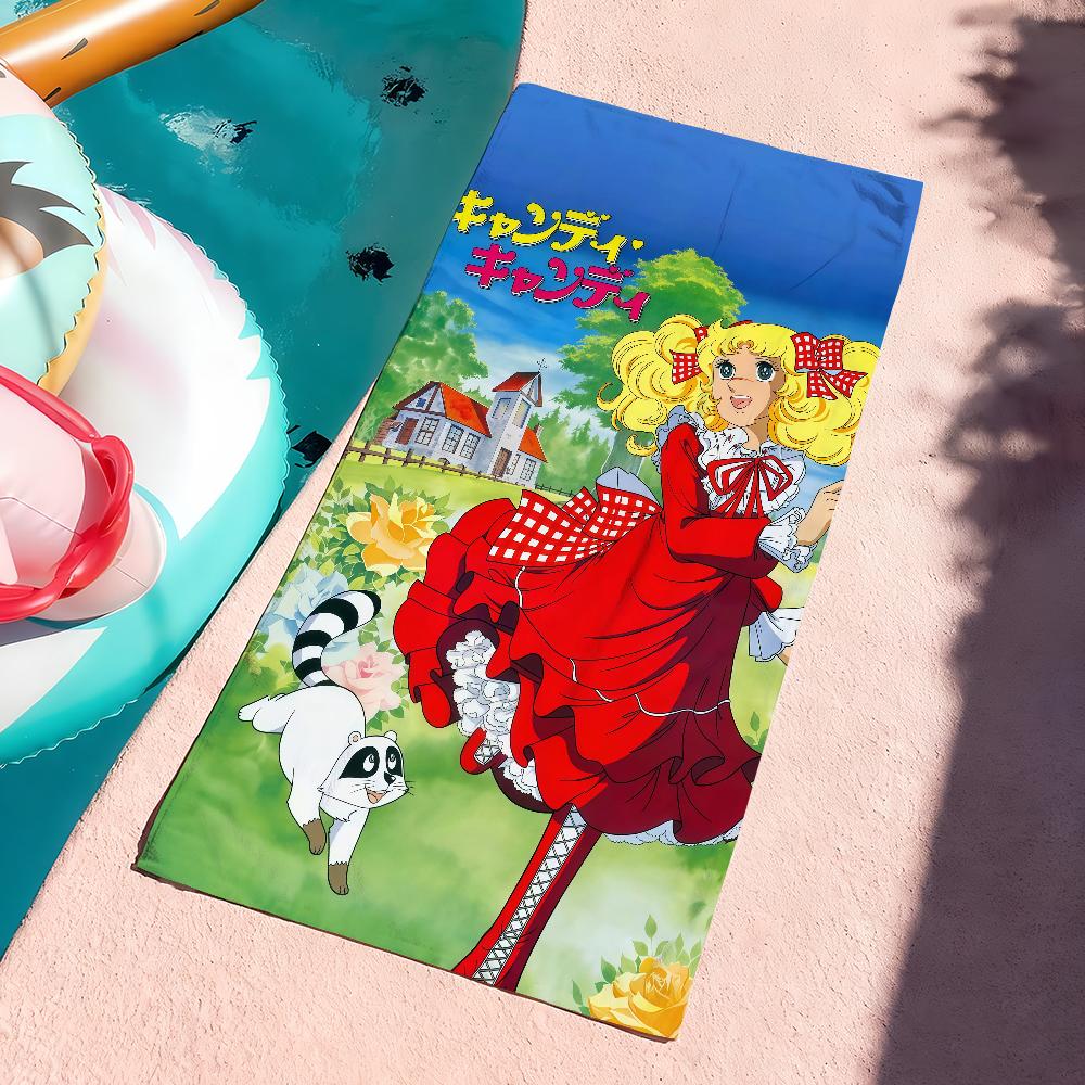 Cute Anime C-Candy Candy Towel Drying Bath Towel Applicable To Light Swimming Camping Yoga Beach Out
