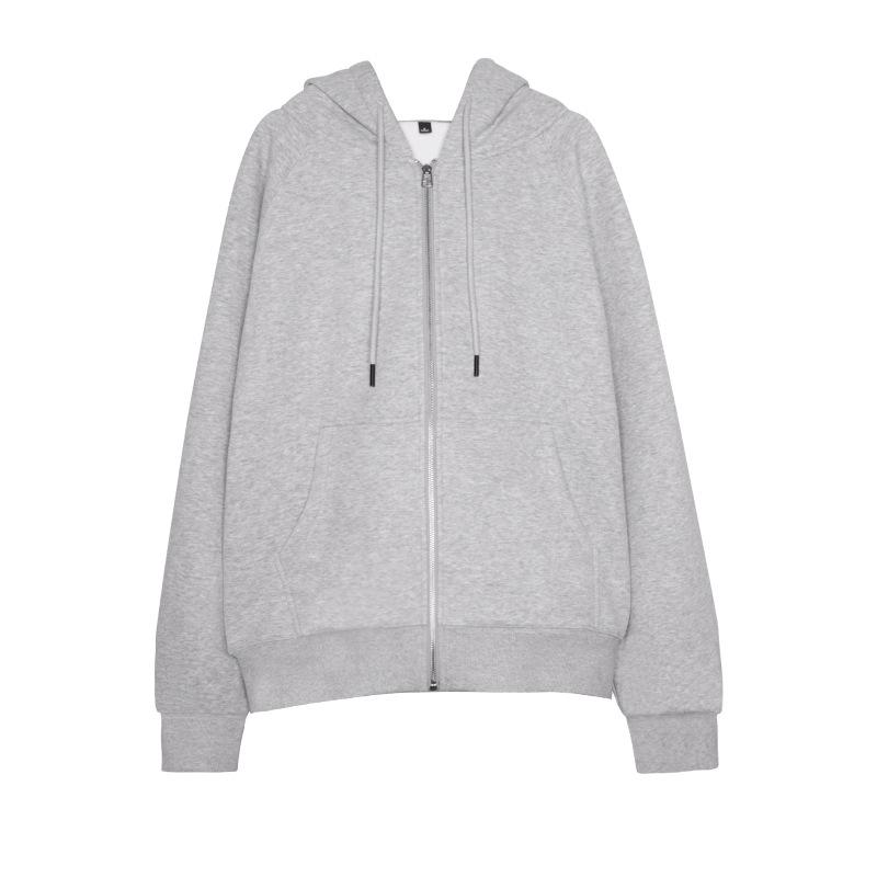 

Women s Cozy Hooded Fleece Cardigan - Autumn & Winter Korean Style Loose Fit for Couples M (European size, fits up to 150 lbs)