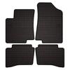 Dywaniki samochodowe gumowe do: Kia Rio III UB Schrägheck (2011–2017) - czarne, dopasowane