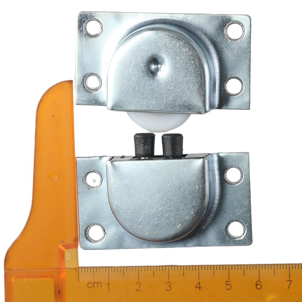 4Pairs Metal Single Wheel Closet Cabinet Sliding Door Pulley Wardrobe Roller Wheels Cabinet