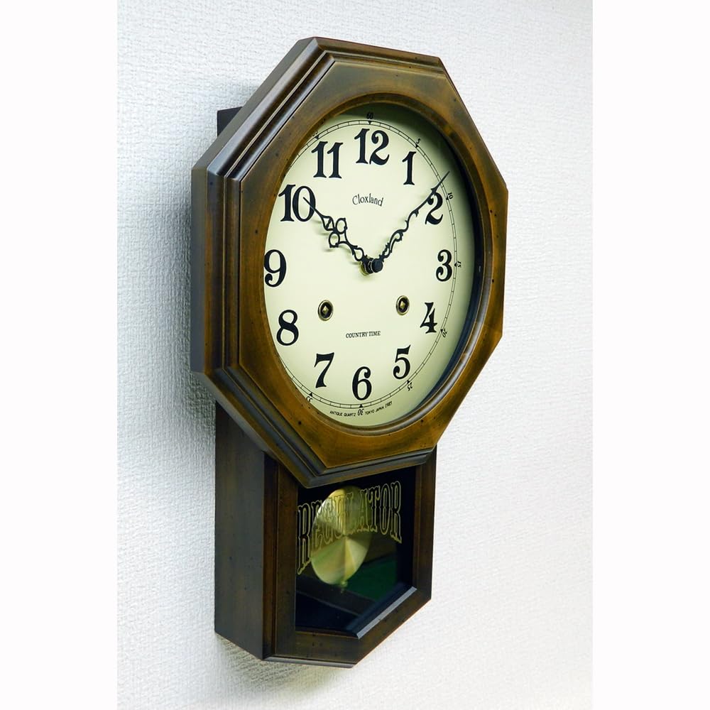 Santell Japanese Antique Pendulum Clock (Octagonal) QL624