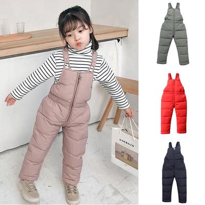 Slim-Fit-Skihose für Kinder, einfarbig, warme Skihose, Outdoor-Sling-Skihose