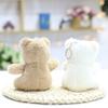 Flower Bear Pendant Cute Ribbon Bear Plush Toy Doll Bag Hanging Doll Keychain Doll
