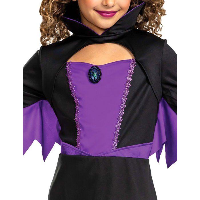 Costume De Carnaval Pour Enfants - DISGUISE - Diabolina Costume De Sorcière - Noir - Fille - 109-123 Cm