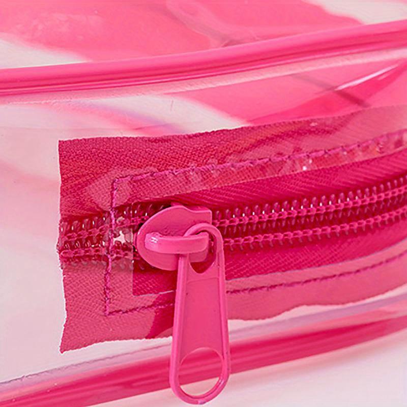 Clear Makeup Bag With Zippers Transparent Makeup Organizer Cosmetic Makeup Bags For Vacation Business Trip Airport Bathroom
