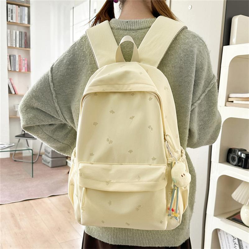 Student's Large Capacity Schoolbag Women's Embroidered Backpack