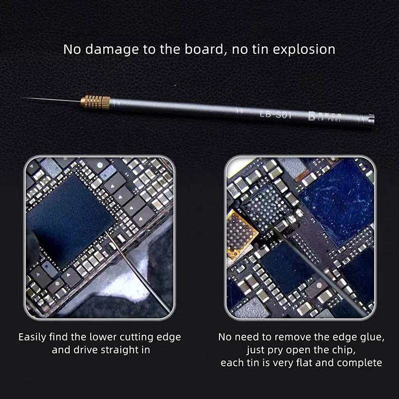 Ultra-Leichter Handgriff für Messer Nichtmagnetische Nadel Präzise Kompakt Sicheres Design Für Elektronik-Chip-Reparatur Handwerkzeug