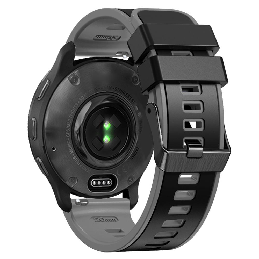 Pro Garmin Forerunner 265S/255S/Venu 2S Silikonový řemínek k hodinkám 18mm Dvoubarevný náhradní řemínek