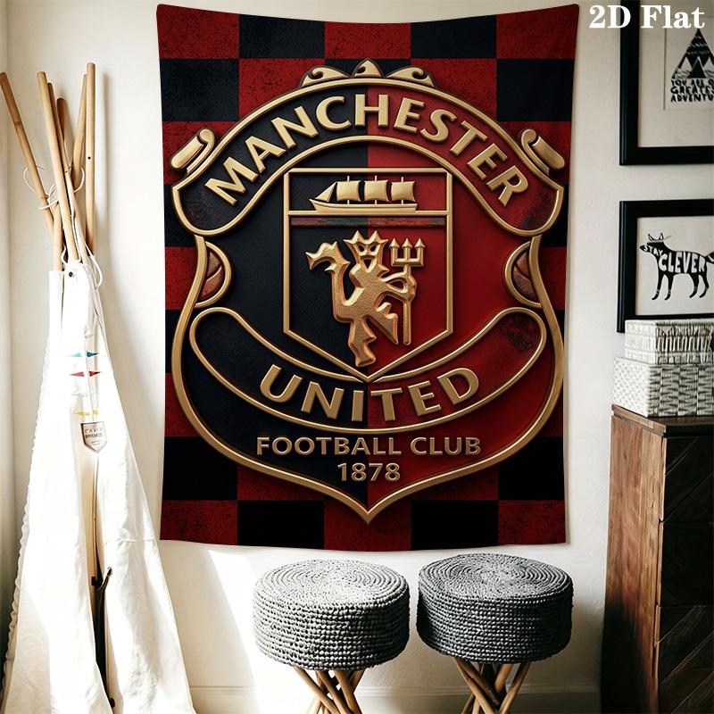 Manchester Crest Artwork Bedding 1 Duvet Cover 2 Pillowcase Without Core Christmas Birthday Gift Duvet Cover And Pillowcase