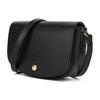 Longchamp Logo Snap Closure Leather Saddle Bag Women Shoulder Bag Black 10253HYZ001