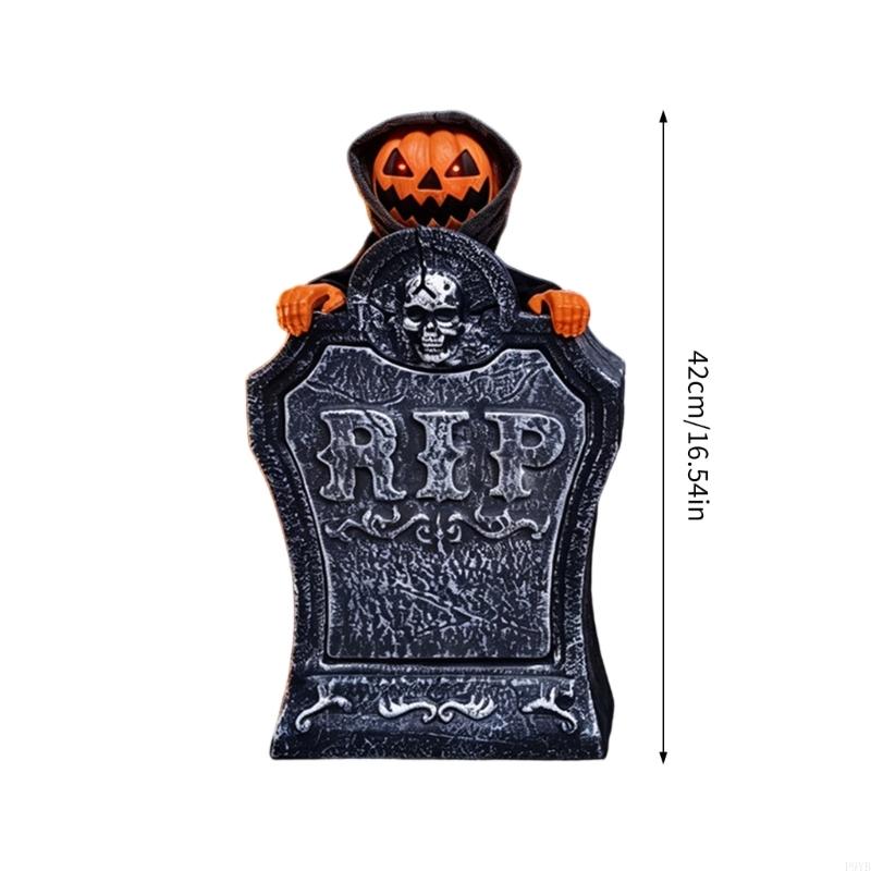 Animated Glowing Talking Tombstone With Automatic Lift Function For Halloween Decoration Party Supplies