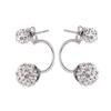 Damen Modeschmuck Dame Elegant Strasskugel Ohrstecker Ohrringe Geschenk