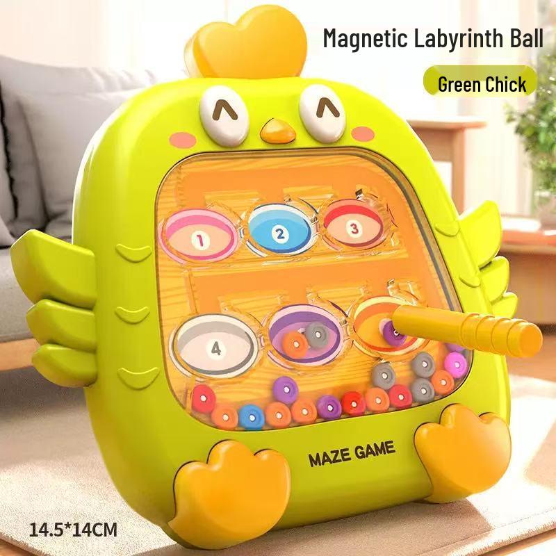Children s Double-Sided Magnetic Drawing Board with Cute Chick Design 14.5*2.5*14