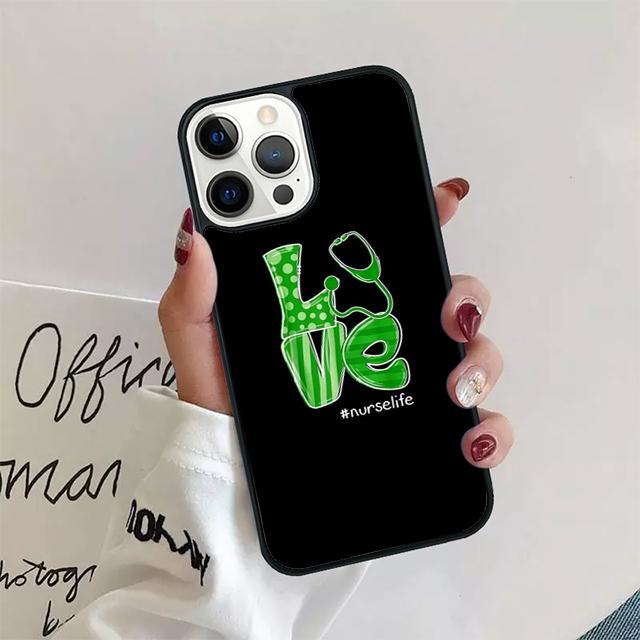 

Логотип RN Зарегистрированная медсестра Стетоскоп Чехол для телефона Для iPhone 17 Air 15 16 14 13 12 Pro Max 11 Pro Max Plus iPhone 11pro