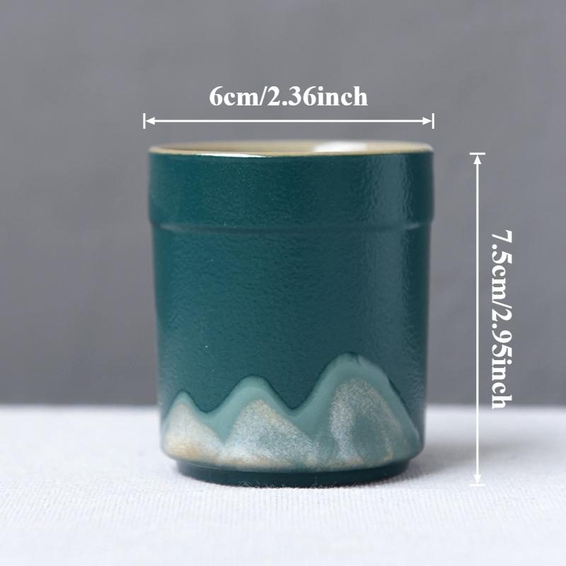 

128ml New Handmade Rough Ceramic Tea Coffee Cup Japanese Vintage Style Mug for Kung Fu Tea/Sake & Daily Coffee Cup Ceramic Cup 128ml