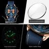 Luxury Watch Men Quartz Nylon Leather Strap Man Wristwatch Waterproof Luminous Chronograph Date Men's Watches