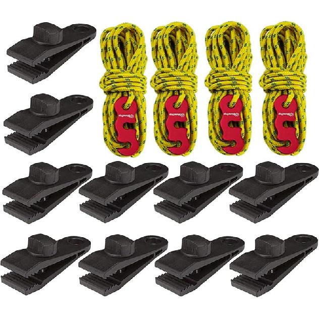 Tarp Clips Heavy Duty Lock Grip, 20 Pack Tarp Clamps Heavy Duty, Shark Tent Fastener Clips Holder, Pool Awning Cover Bungee Cord Clip, Car Cover