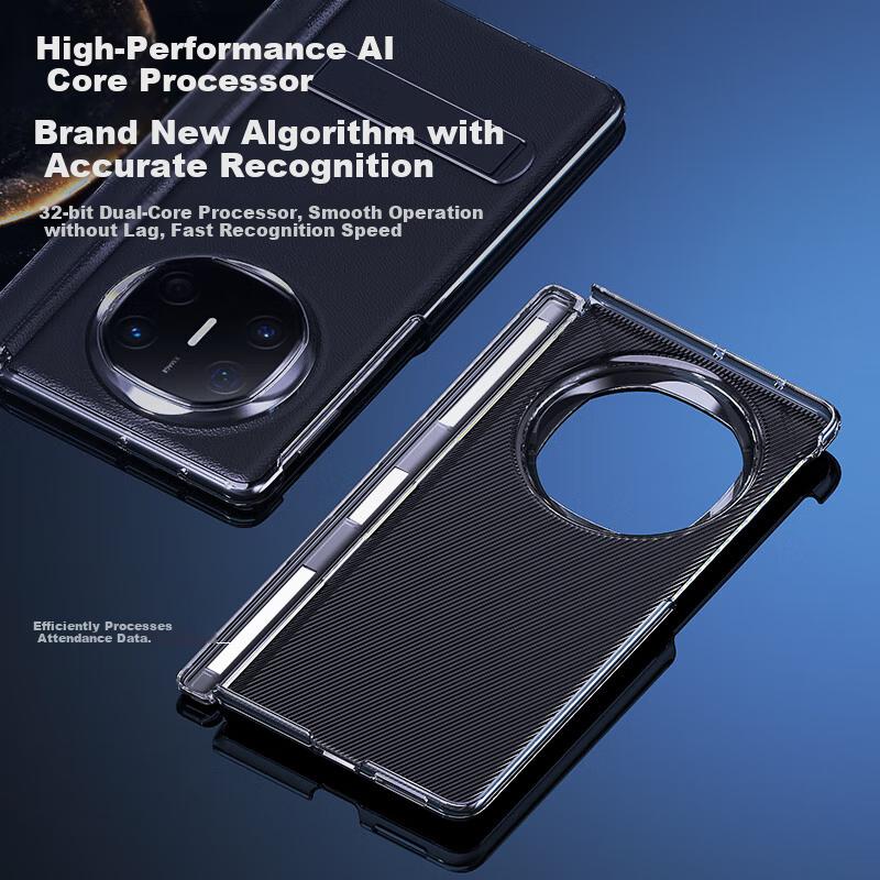 ESCASE Magnetic Axis Stand Case for Huawei MateX6 Foldable Screen Business Edition Ultra-Thin Drop-Proof Lens Protection Cover Black