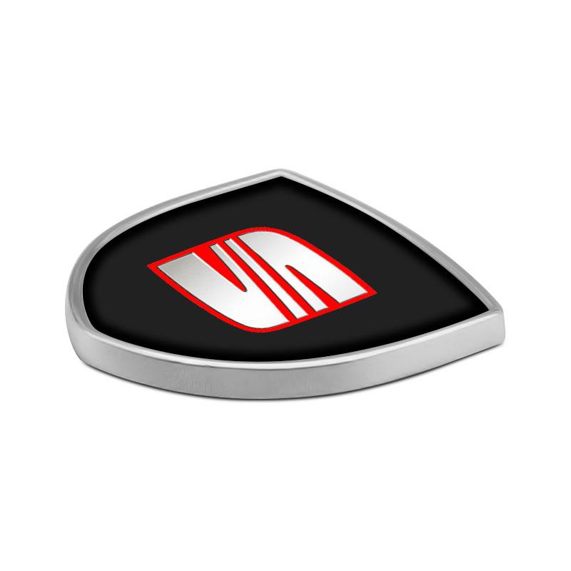 1Pcs 3D Metal Auto Door Shield Emblem Car Body Badge Sticker Styling for SEAT Leon FR 5 6 MII Altea 5F Ibiza Toledo Cordoba Alhambra MK3
