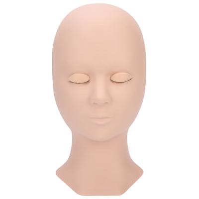 Silicone Eyelash Extension Practice Head Removable Eyelids Lash Extension Training Manikin