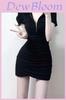 Dress Knit Fabric Slim Fit Short Sleeve Polo Neck Retro Style For Summer Fashion