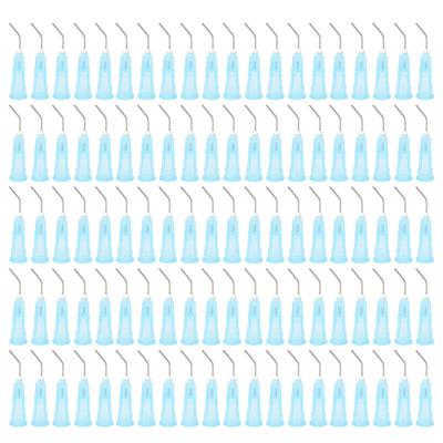 100pcs Disposable Dental Pre Bent Irrigation Needle Tips Dispensing Needle Tip Replacement