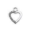 Charms Openwork Heart Pendants Vintage Jewelry Supplies QC068