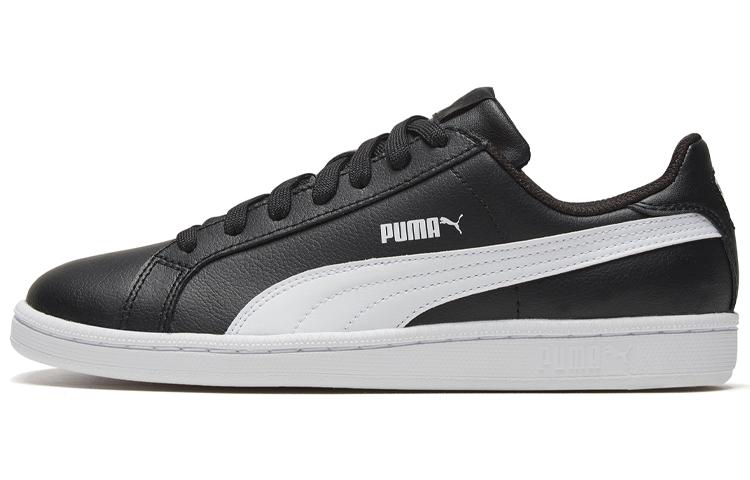 PUMA Smash Leather Black White 356722-14 35.5