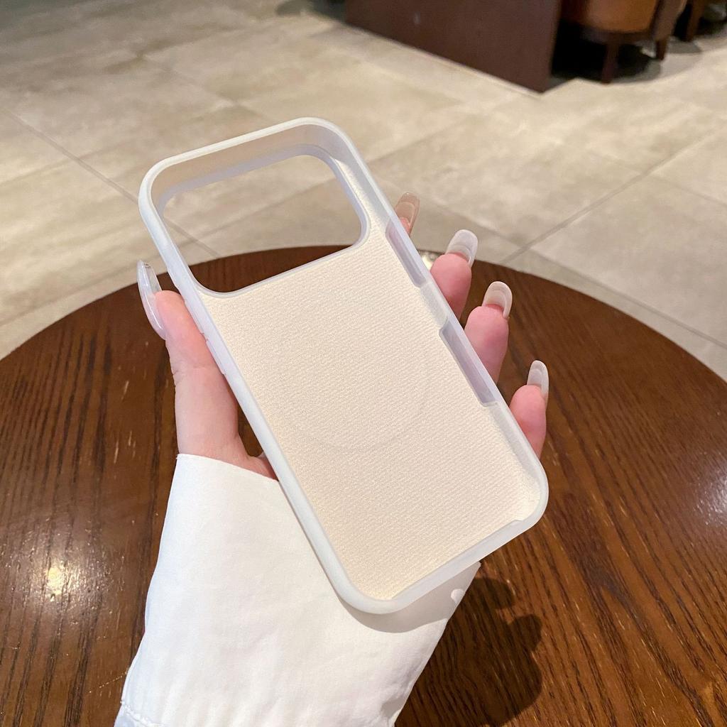 Applicable to iPhone17ProMAX mobile phone case, liquid silicone jelly magnetic suction Apple 16 simple Al all-inclusive soft case