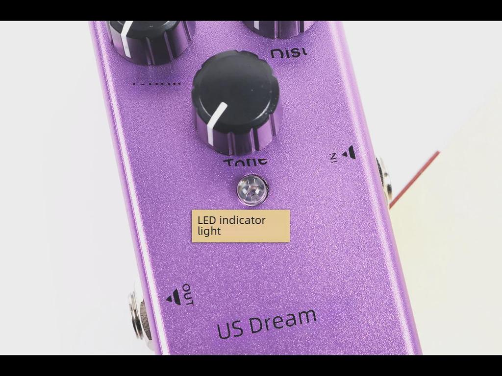 Compact Electric Guitar Effects Pedal: 10 Effects Including EQ, Distortion, Overdrive, Fuzz, Chorus, Simulation & Delay.