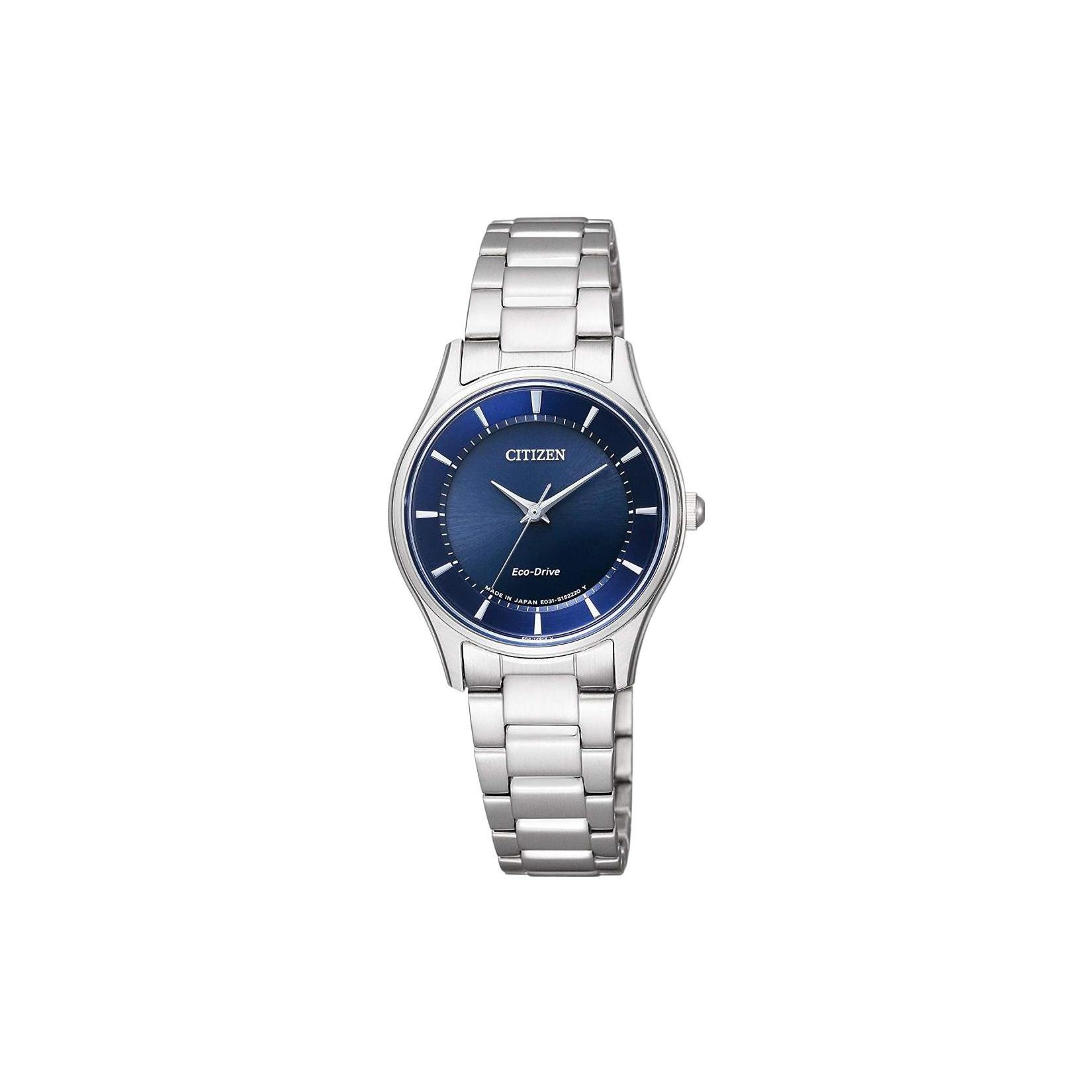 Citizen 50M Water Resistant Eco-Drive Quartz Watch Women watches Blue EM0400-51L Blue