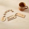 Compact Knitting and Crochet Wooden Density Gauge and  Marker for On-the-Go Crafters