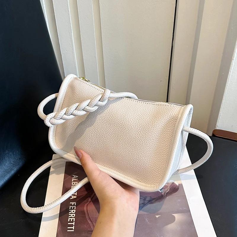 Designer Women Shoulder Bags  New Fashion High Quality Zipper Commuting Women's Handbags Solid Luxury Bags
