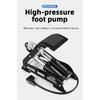 ROCKBROS High Pressure Foot Pump with Pressure Gauge Car Air Pump UK/AV/FV Universal Bicycle Motorcycle Folded Inflatable Pump
