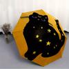 1pc Moon Cat Automatic Open/close Folding Compact Umbrella, 8-Rib Sturdy Canopy, Lightweight Portable, Commuting Use, Gift, Outdoor Umbrella, Travel E