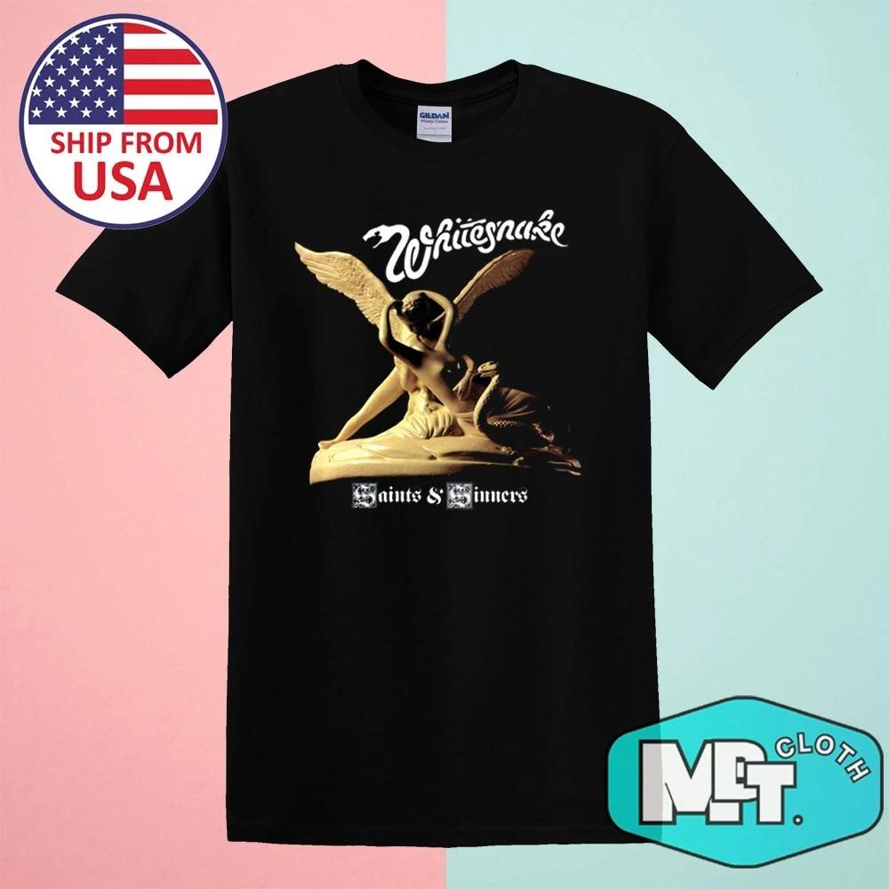 WHITESNAKE Saints and Sinners Men s Black Size S-5XL 2XL