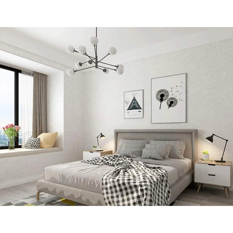 White Solid Color Self Adhesive Wallpaper Embossed Peel and Stick Wallpaper White/Black/Pink/Blue/Silver Removable Vinyl Film