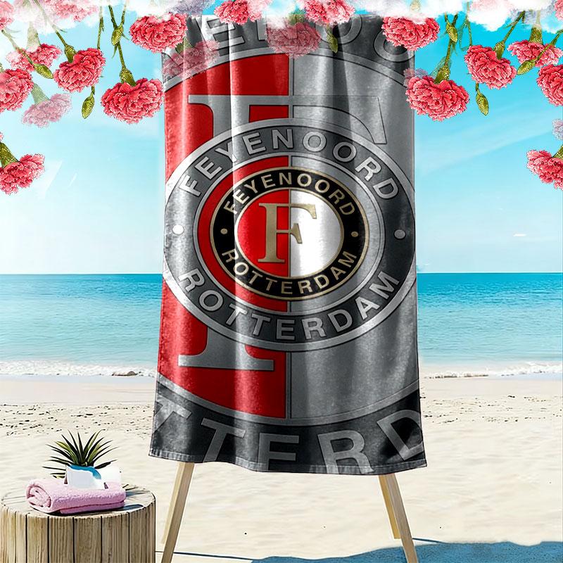 Toalla de Playa Estampada Feyenoord, Toalla Grande Suave de Secado Rápido para Playa, Camping, Natación