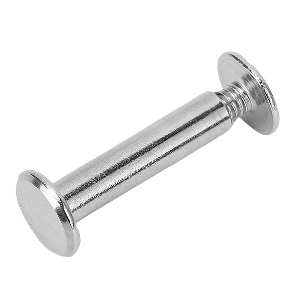 50 Set Flat Round Head Rivet M3.5 4.5x20x9mm Stainless Steel Binding Post Screws Set for