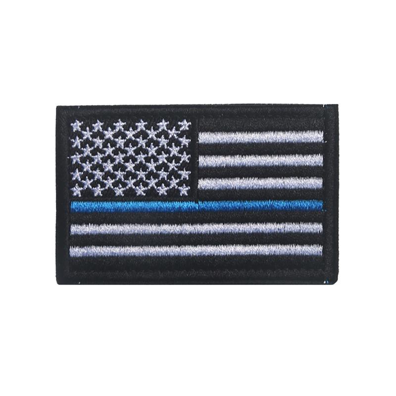 Amerikaanse vlag patch, geborduurd stoffen patch met klittenband, decoratieve badge voor buiten, geschikt voor kleding en rugzakken, 8 x 5 cm