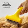 Stainless Steel Blade Dog Hair Removal Brush Anti-Tangle Easy to Grip Dog Detangling Comb Shedding Tool Cat Fur Remover Home Use