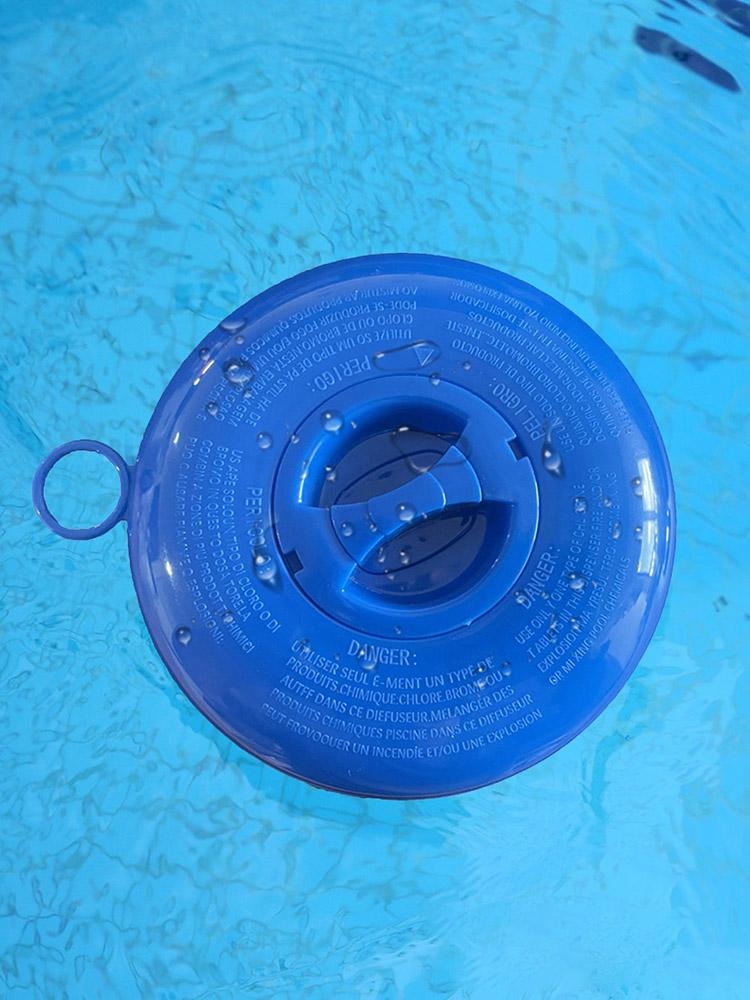 5 inch Deluxe Large Swimming Pool Cleaning Tools Chlorine Dispenser Blue White Floating Swim Pool Tool Tablet Auto-Supplier