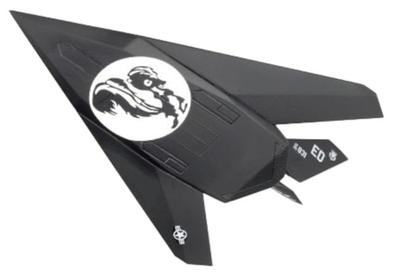 PLATZ American Stealth Fighter Nighthawk Skunk Works with Embroidered Patch Plastic Model 1/144 F-117 AE144-15SP