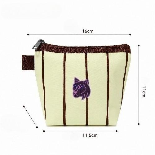 Portable Portable Cosmetic Bag Cartoon Small Animal Zipper Storage Bag Data Cable Headset Piecemeal Object Storage Bag