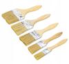 Set of 5 Flat Paint Brushes for Painting Walls