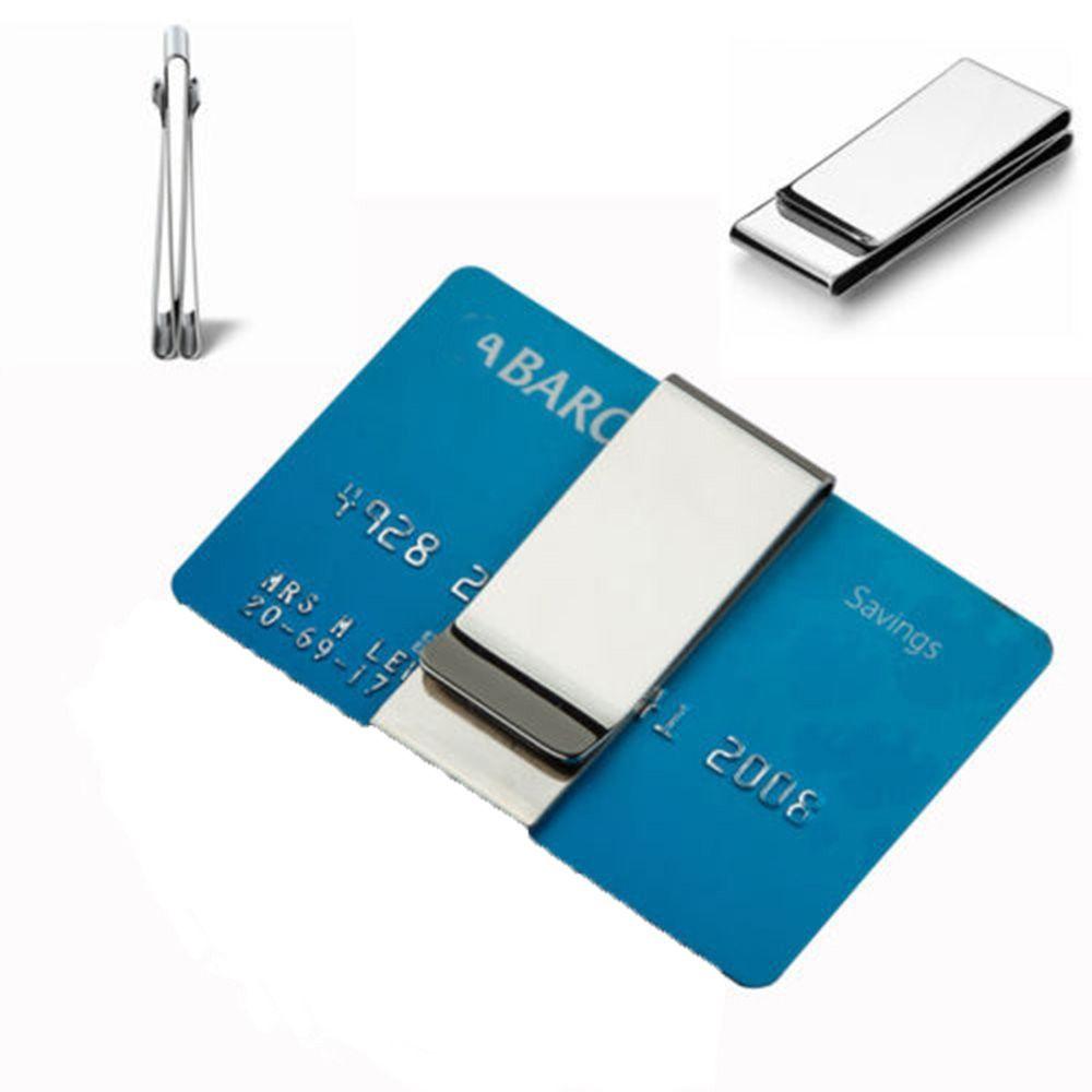 Fashion Wallet NEW Pocket Dollar Clip Man's Metal Card Holder Clips Credit Cards Money