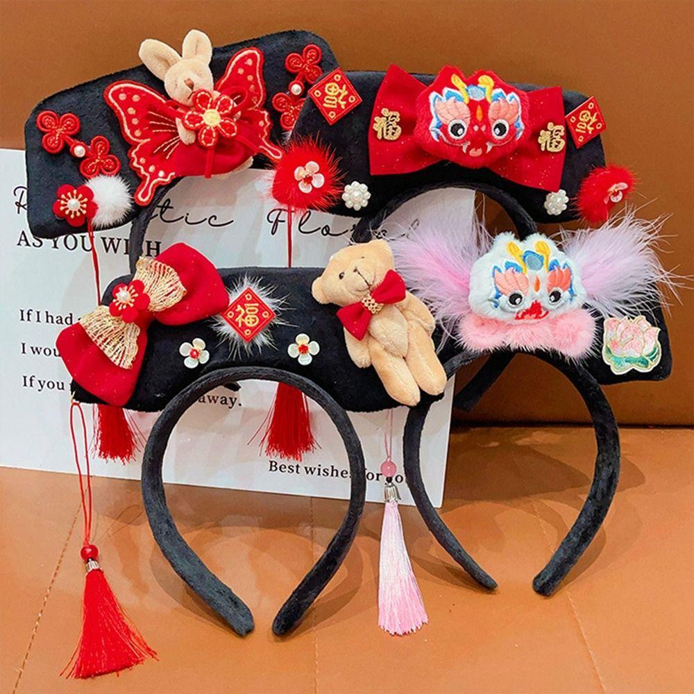 Schlangenjahr Chinesischer Stil Kopfschmuck Blume Hanfu Kopfschmuck Neujahrs Haaraccessoires